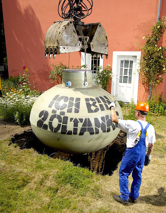 Einbau Haase-Erdtank Einbau Haase-Erdtank