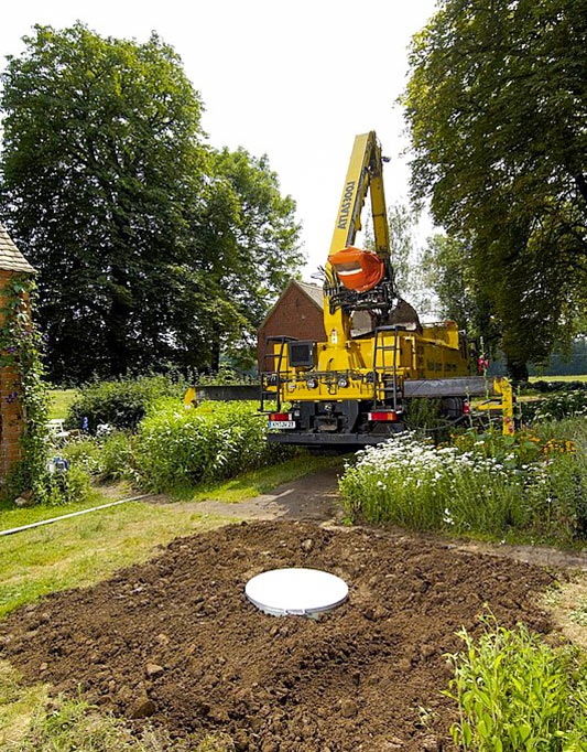 Einbau Haase-Erdtank Einbau Haase-Erdtank